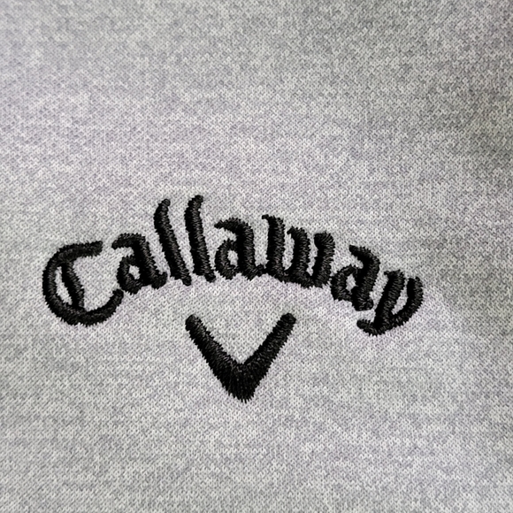 Callaway Golf Gray 1/4 Zip Pullover  Fleece Lined Sweatshirt  Sz XXL  NWOT - Picture 3 of 10